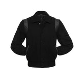 Black Vintage Varsity Jacket
