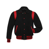 Crimson Noir Vintage Varsity Jacket