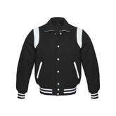 Dark Grey Vintage Varsity Jacket