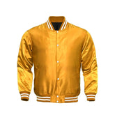 Gold Satin Varsity Jacket