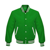 Green Wool Varsity Jacket