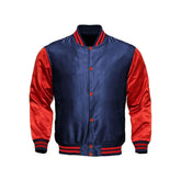 Navy and Red Satin Jacket