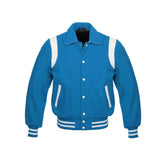 Sky Blue Vintage Varsity Jacket