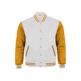 White and Gold Satin Jacket