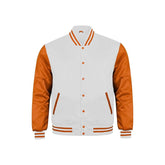 White and Orange Satin Jacket
