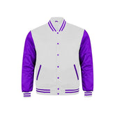 White and Purple Satin Jacket
