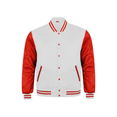 White and Red Satin Jacket