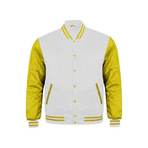 White and Yellow Satin Jacket