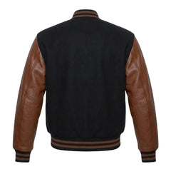 Black and Brown Varsity Jacket