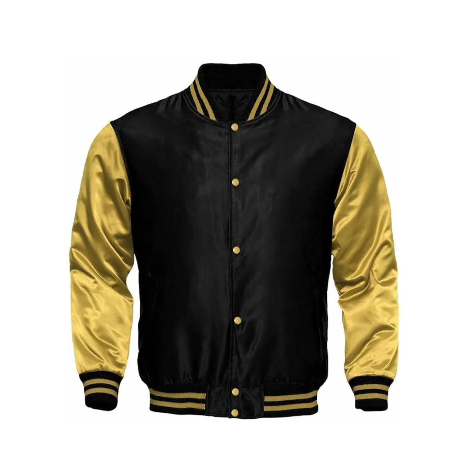 Black and Gold Satin Jacket