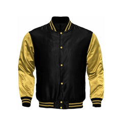 Black and Gold Satin Jacket