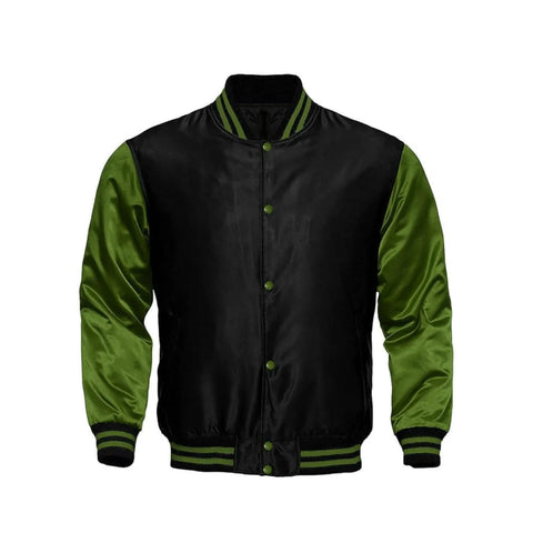 Black and Green Satin Jacket