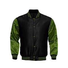 Black and Green Satin Jacket