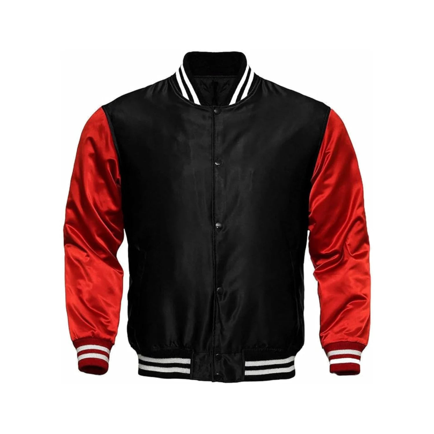 Black and Red Satin Jacket