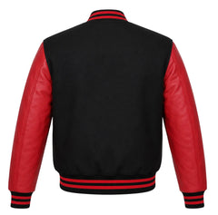 Black and Red Varsity Jacket