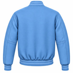 Columbia Blue Wool Letterman Jacket