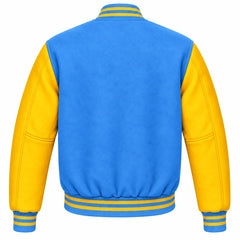 Columbia Blue and Gold Wool Letterman Jacket