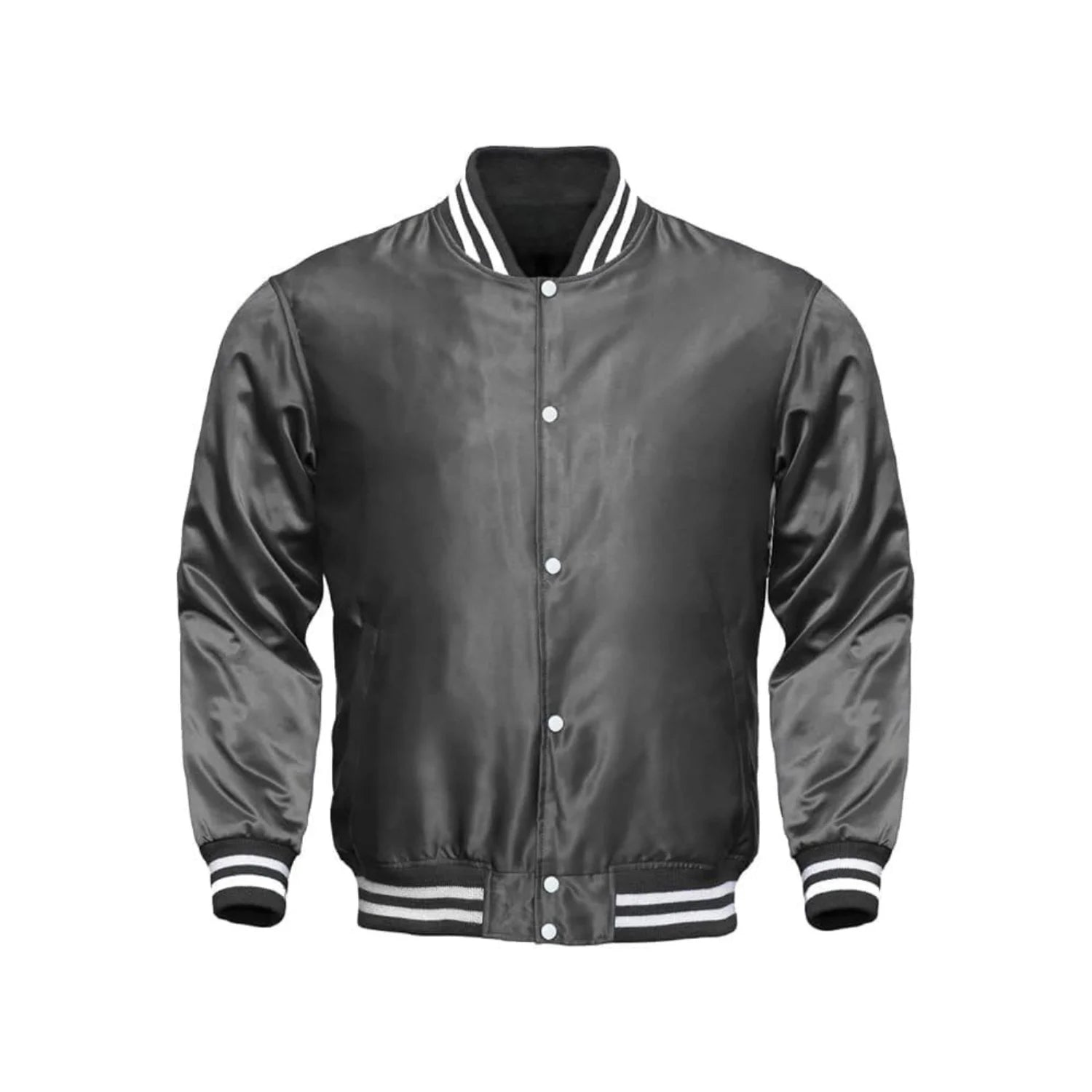 Dark Grey Satin Jacket