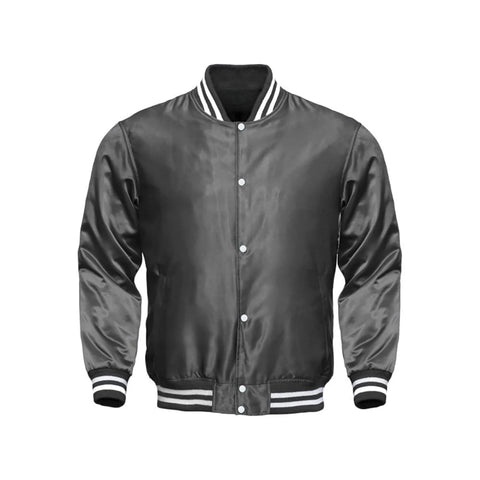 Dark Grey Satin Jacket