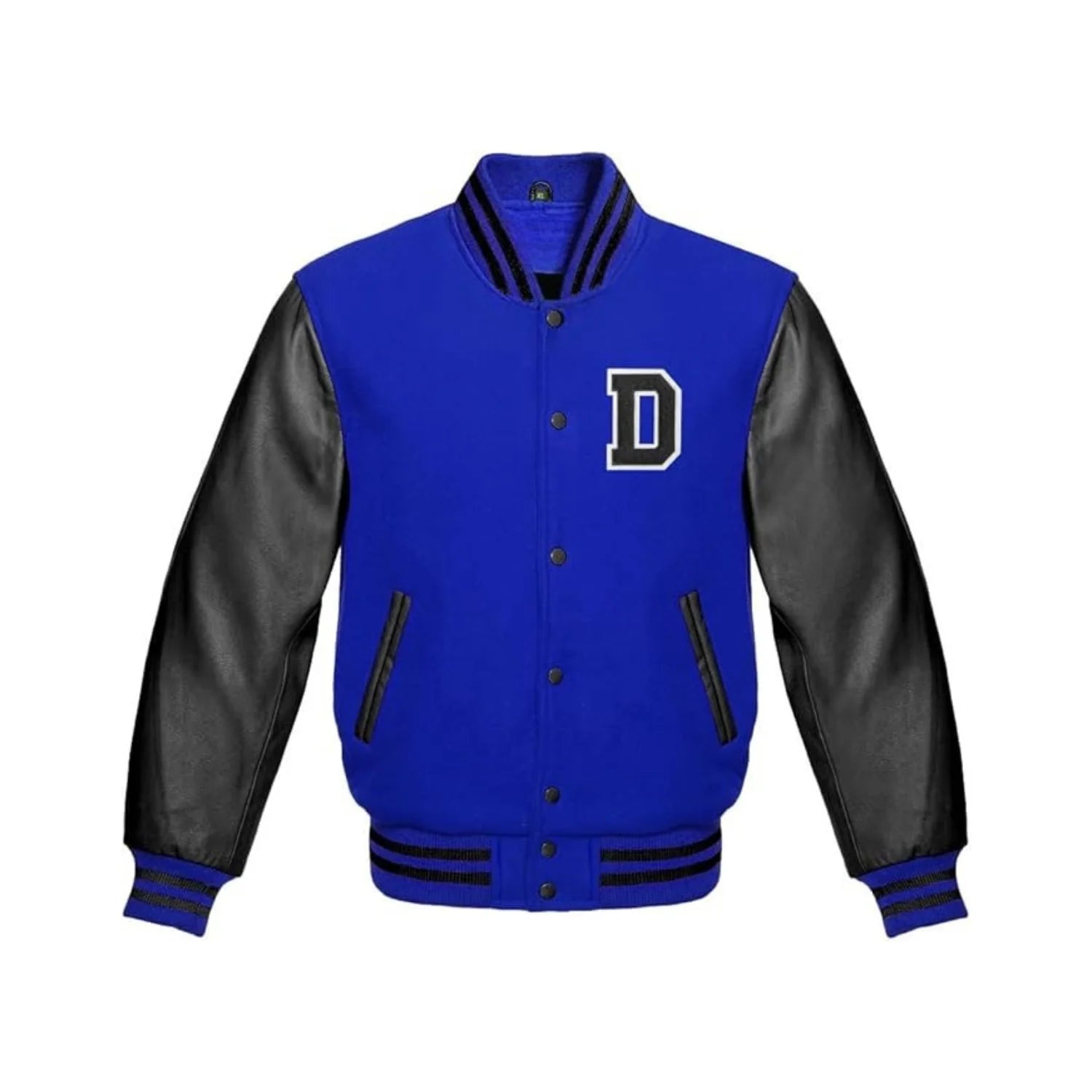 Deep Royal D Letterman Jacket