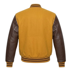Gold and Brown Varsity Jacket