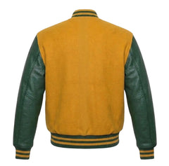 Gold and Green Varsity Jacket