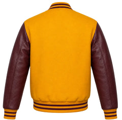 Gold and Maroon Letterman Jacket