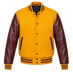 Gold and Maroon Letterman Jacket
