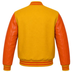 Gold and Orange Varsity Jacket