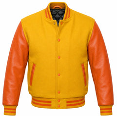 Gold and Orange Varsity Jacket