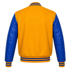 Gold and Royal Blue Varsity Jacket