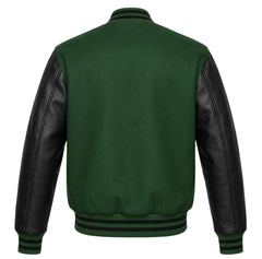 Green and Black Varsity Jacket