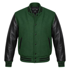 Green and Black Varsity Jacket