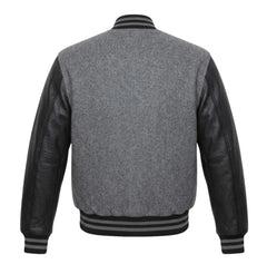 Grey and Black Varsity Jacket