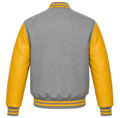 Grey and Yellow Varsity Jacket