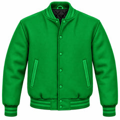 Kelly Green Wool Varsity Jacket