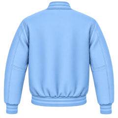 Light Blue Wool Varsity Jacket