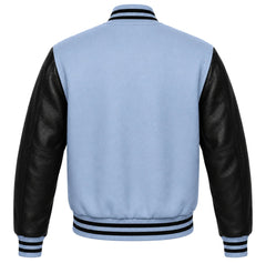 Light Blue and Black Varsity Jacket
