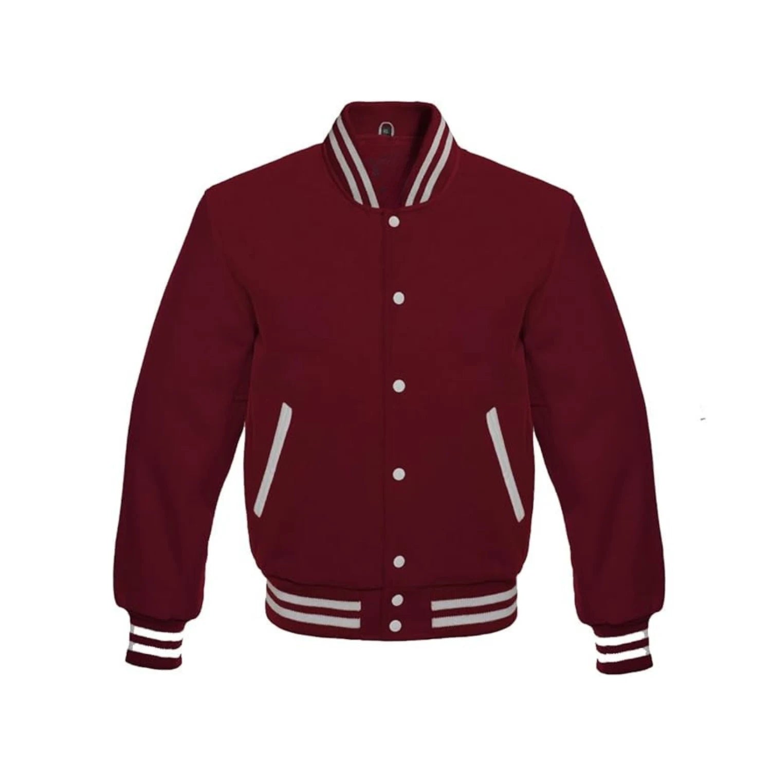 Maroon All Wool Varsity Jacket
