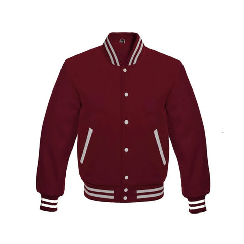 Maroon All Wool Varsity Jacket