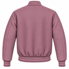 Mauve Wool Varsity Jacket