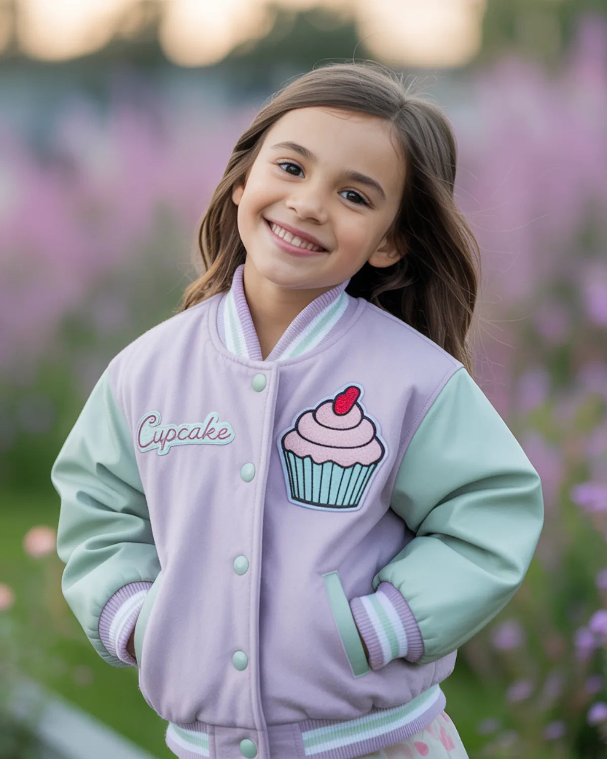 Mint Frost Varsity Jacket