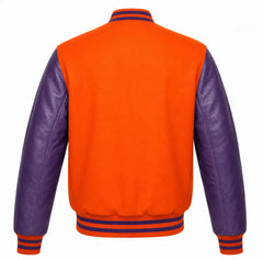 Orange and Purple Varsity Jacket