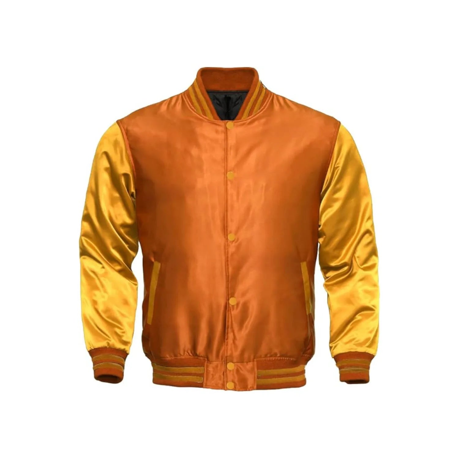 Orange and Yellow Satin Jacket