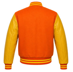 Orange and Yellow Varsity Jacket