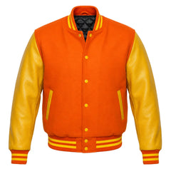 Orange and Yellow Varsity Jacket
