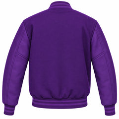 Purple Wool Varsity Jacket