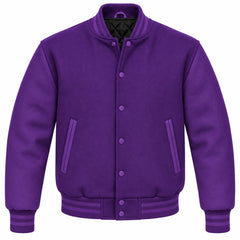 Purple Wool Varsity Jacket