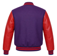 Purple and Red Varsity Jacket
