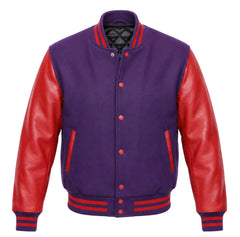 Purple and Red Varsity Jacket